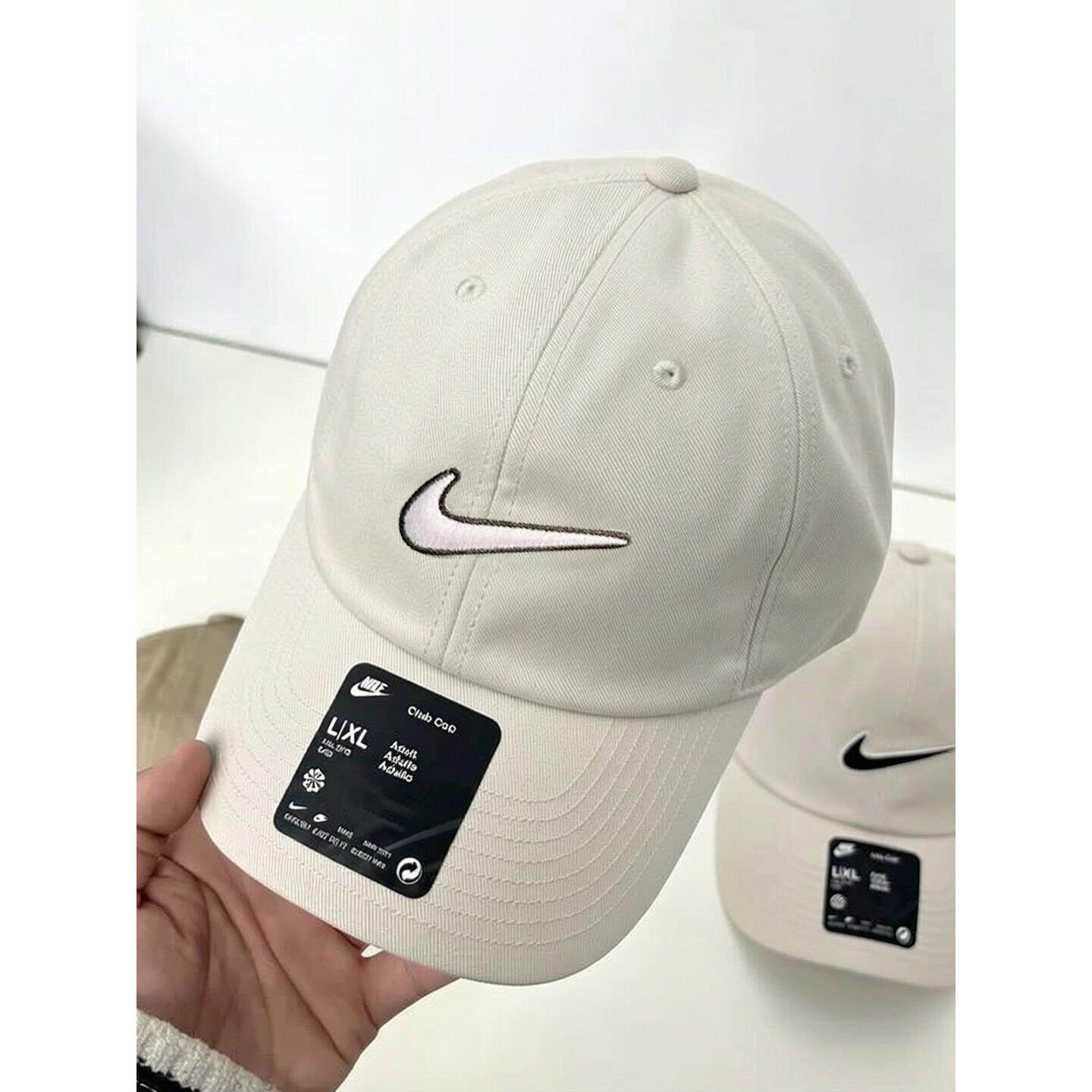 Nike耐克男女帽子夏季透气遮阳帽大logo休闲弯帽鸭舌帽复古棒球帽