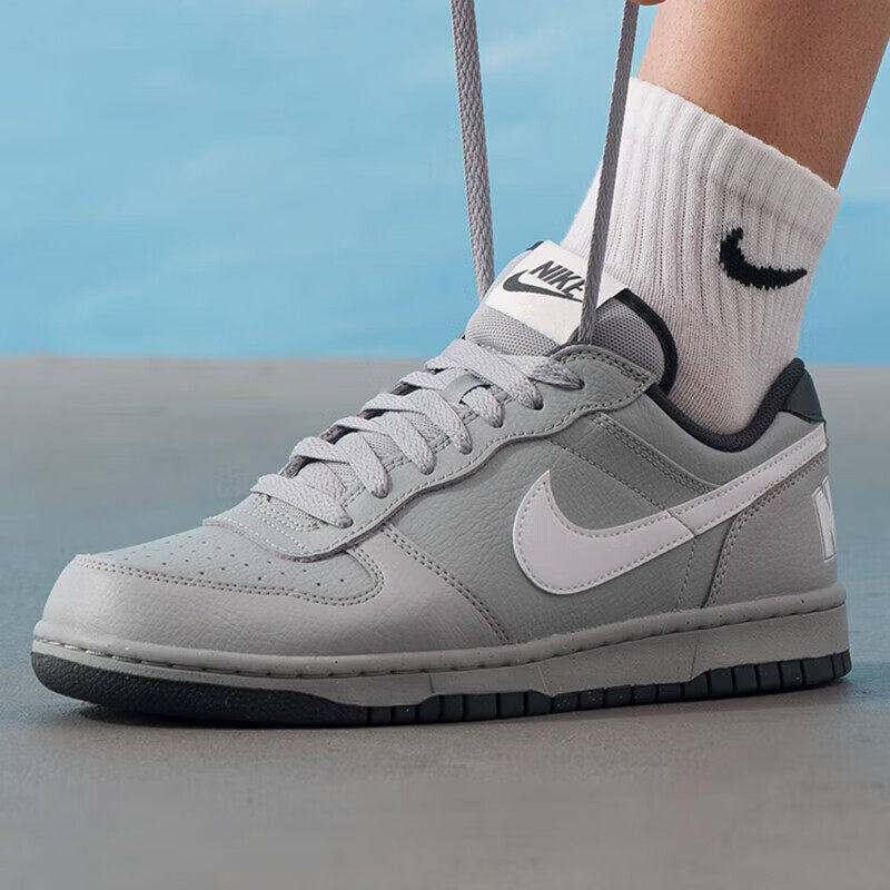NIKE耐克男鞋秋季正品户外运动鞋深灰色低帮滑板鞋时尚休闲鞋子