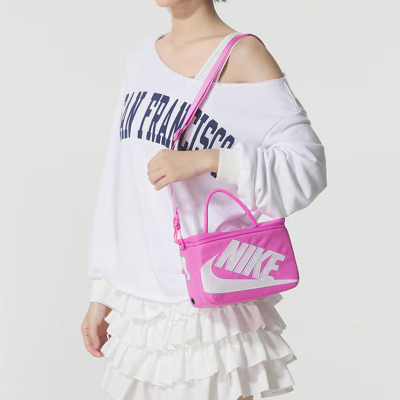 耐克正品单肩包男女运动包鞋盒式斜挎包正品Nike腰包休闲旅行小包