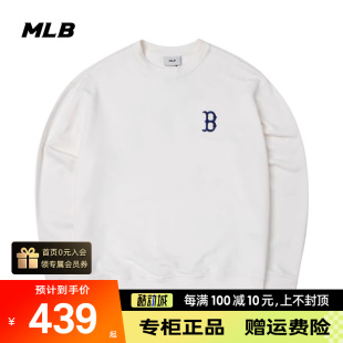 新款 MLB圆领卫衣男装 2024春季 3AMTM0341 女装 运动服复古老花套头衫