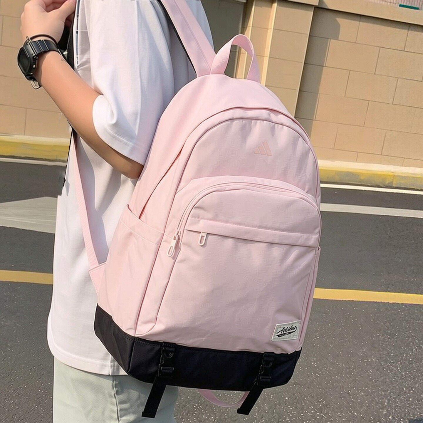 阿迪达斯正品书包新款休闲旅行电脑大容量运动背包大学生双肩包女