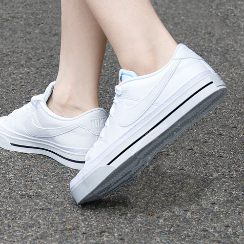 Nike耐克女鞋正品夏季新款运动鞋舒适休闲皮面小白鞋板鞋DH3161