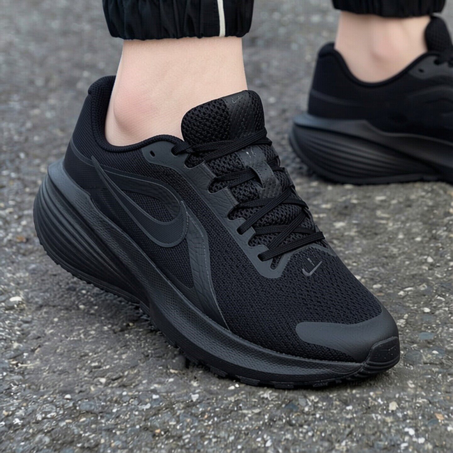 Nike耐克鞋子黑武士运动鞋正品跑步鞋复古男鞋透气网鞋健身休闲鞋