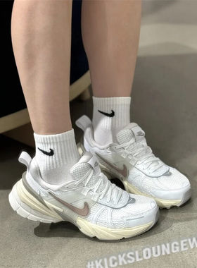 Nike耐克鞋子正品V2K老爹鞋厚底运动鞋网面跑鞋增高休闲鞋FD0736