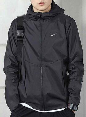 Nike耐克运动夹克男正品春季新款连帽跑步薄款茄克外套上衣DD4747