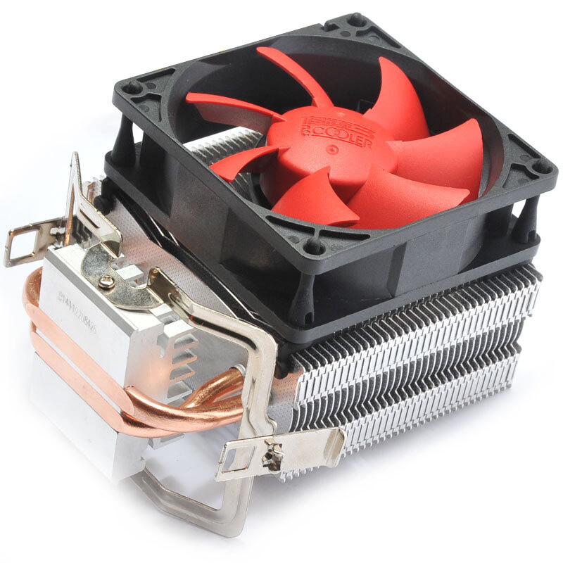 超频三红海Mini静音版 超频3散热器 cpu热管 AMD侧吹风扇1150通用
