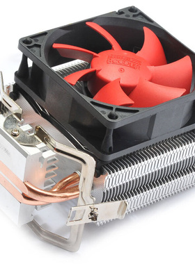 超频三红海Mini静音版 超频3散热器 cpu热管 AMD侧吹风扇1150通用