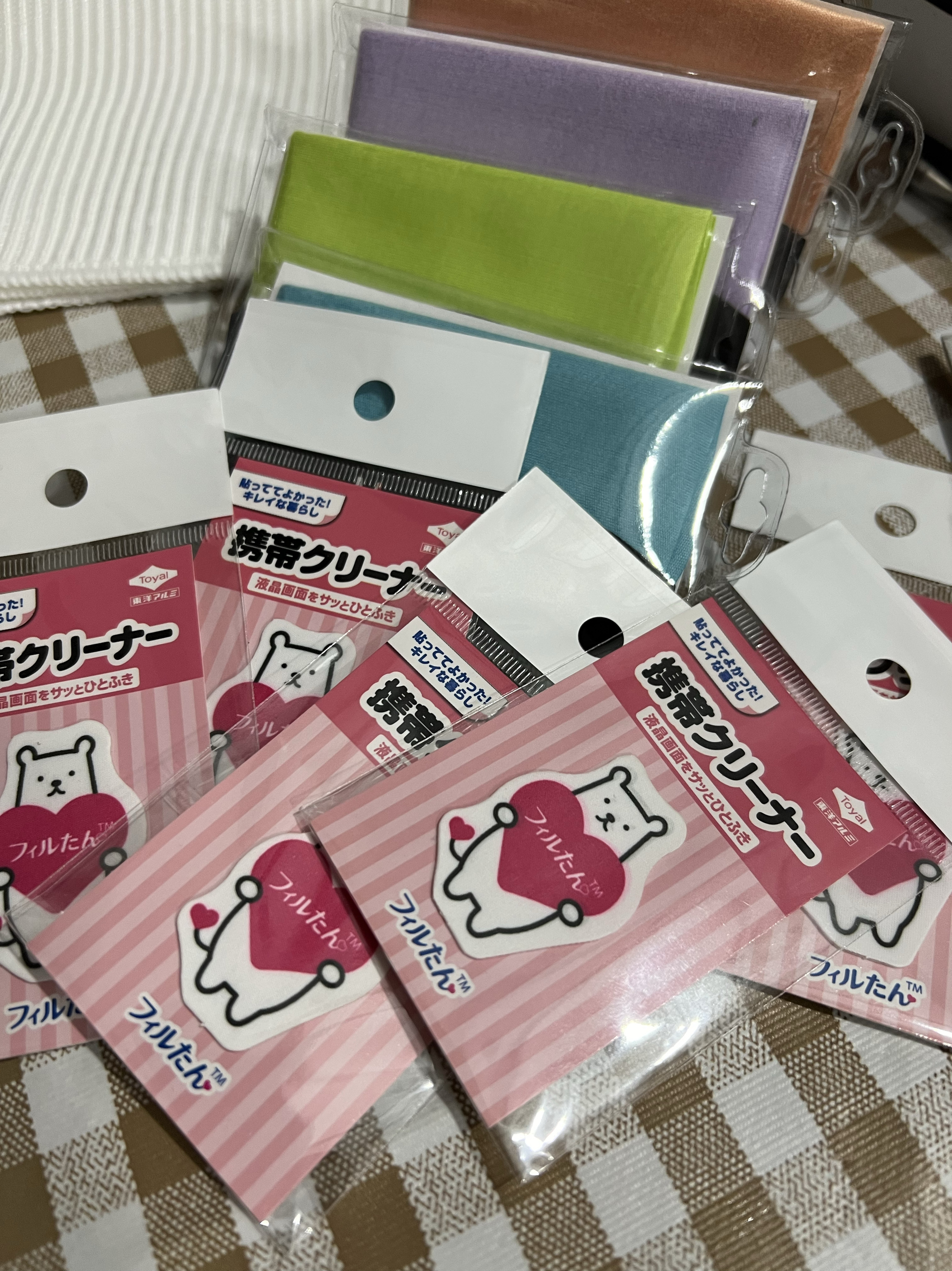 手机贴粘手机上的眼镜布 手机镜布贴擦电脑屏幕擦眼镜便携