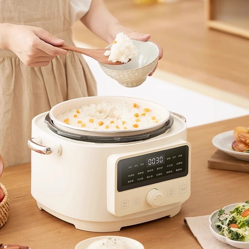 日本安本素电压力锅4L家用智能全饭煲一体自动多功能小型高压锅电