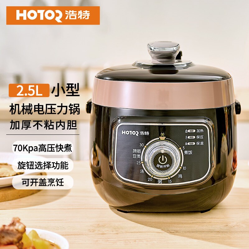 浩特机械式2.5L迷你电压力锅全自