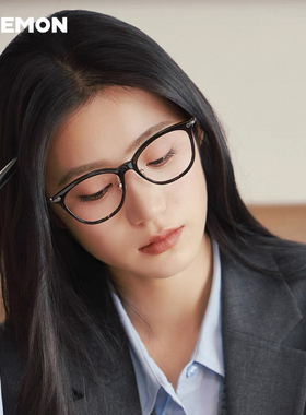 浪特梦2026新款眼镜架玳瑁板材配度数钛腿全框大脸防辐射女L6305