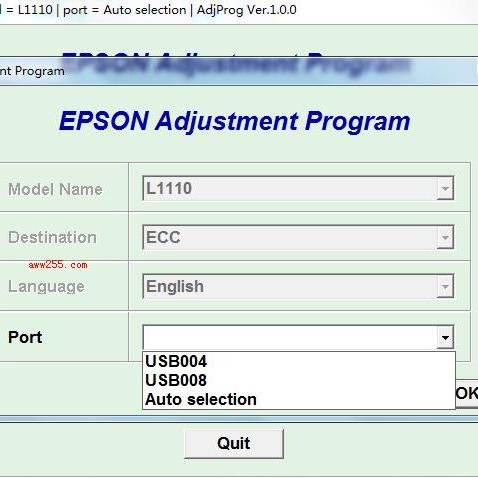 爱普生EPSONL1110系列 L1118 L1119清零软件+图解永久无限版