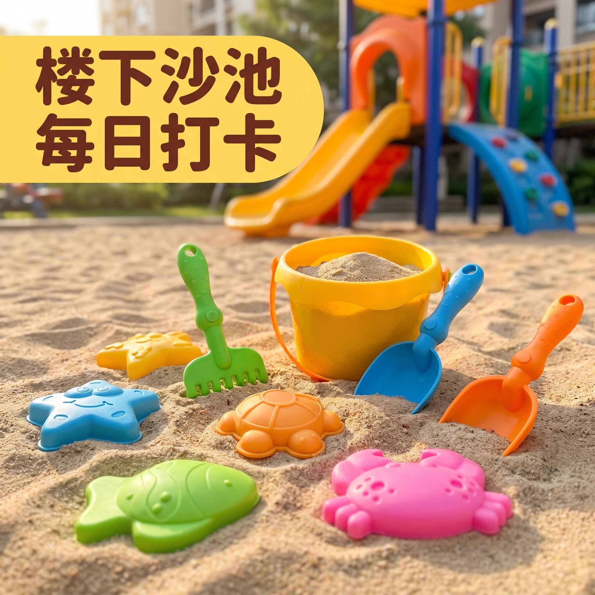 儿童沙滩戏水玩沙便携套装