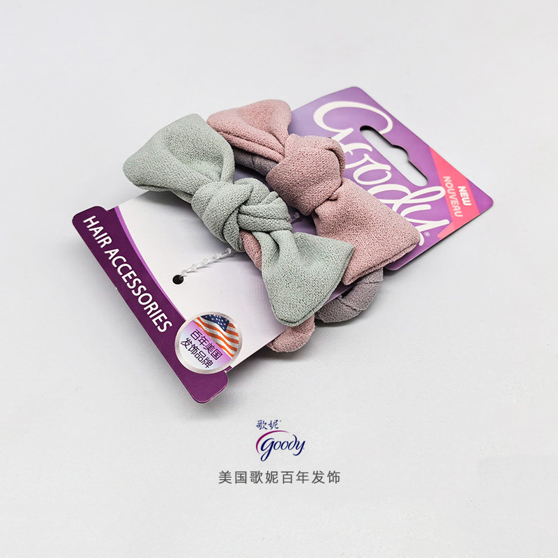 美国goody歌妮发头饰高贵奢华蝴蝶结公主复古风发圈皮橡筋发绳女