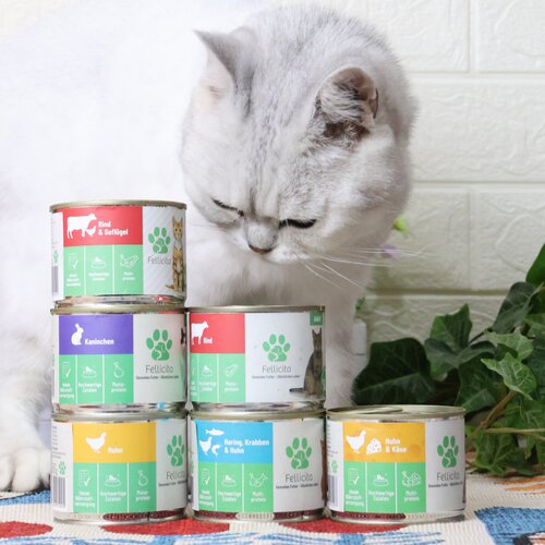 德国fellicita鸡兔牛肉猫罐