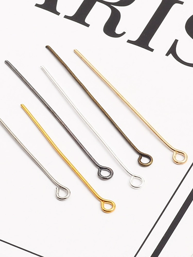 Игла для бисера, китайская шпилька ручной работы из жемчуга, базовые серьги, аксессуары