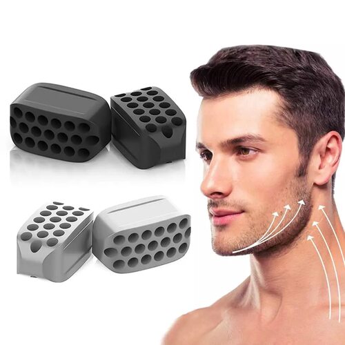 热卖跨境jaw exerciser脸部咬肌硅胶锻炼器塑脸咬肌球下颚训练器