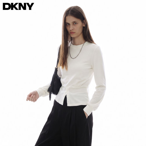 DKNY唐可娜儿显瘦长袖T恤女