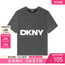 DKNY/唐可娜儿25年新款璀璨星空满钻经典修身短袖打底上衣女T恤