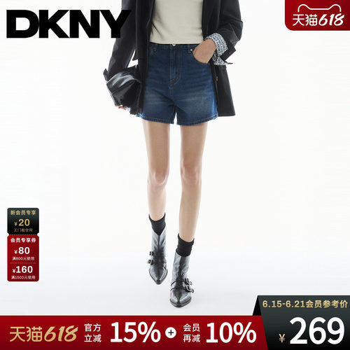 牛仔短裤女复古做旧水洗中腰刺绣