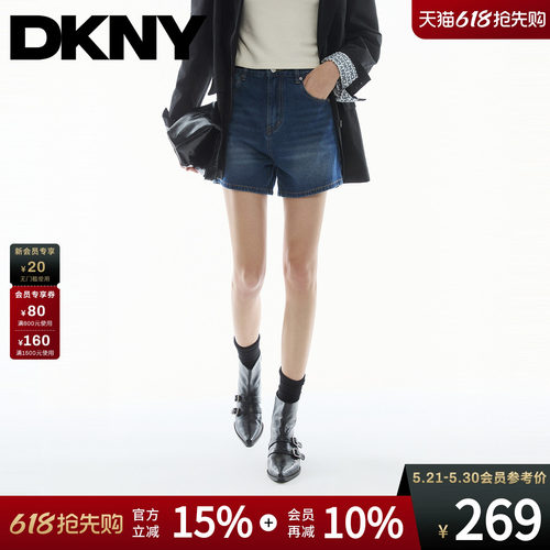 牛仔短裤女复古做旧水洗中腰刺绣