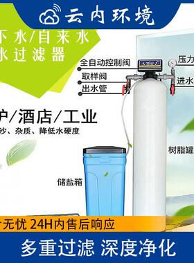 2吨软化水设备软水器锅炉用水处理设备泥沙过滤去钙镁离子设备