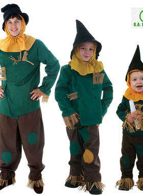 儿童节万圣节亲子舞台表演绿野仙踪系列COSPLAY绿色稻草人演出服