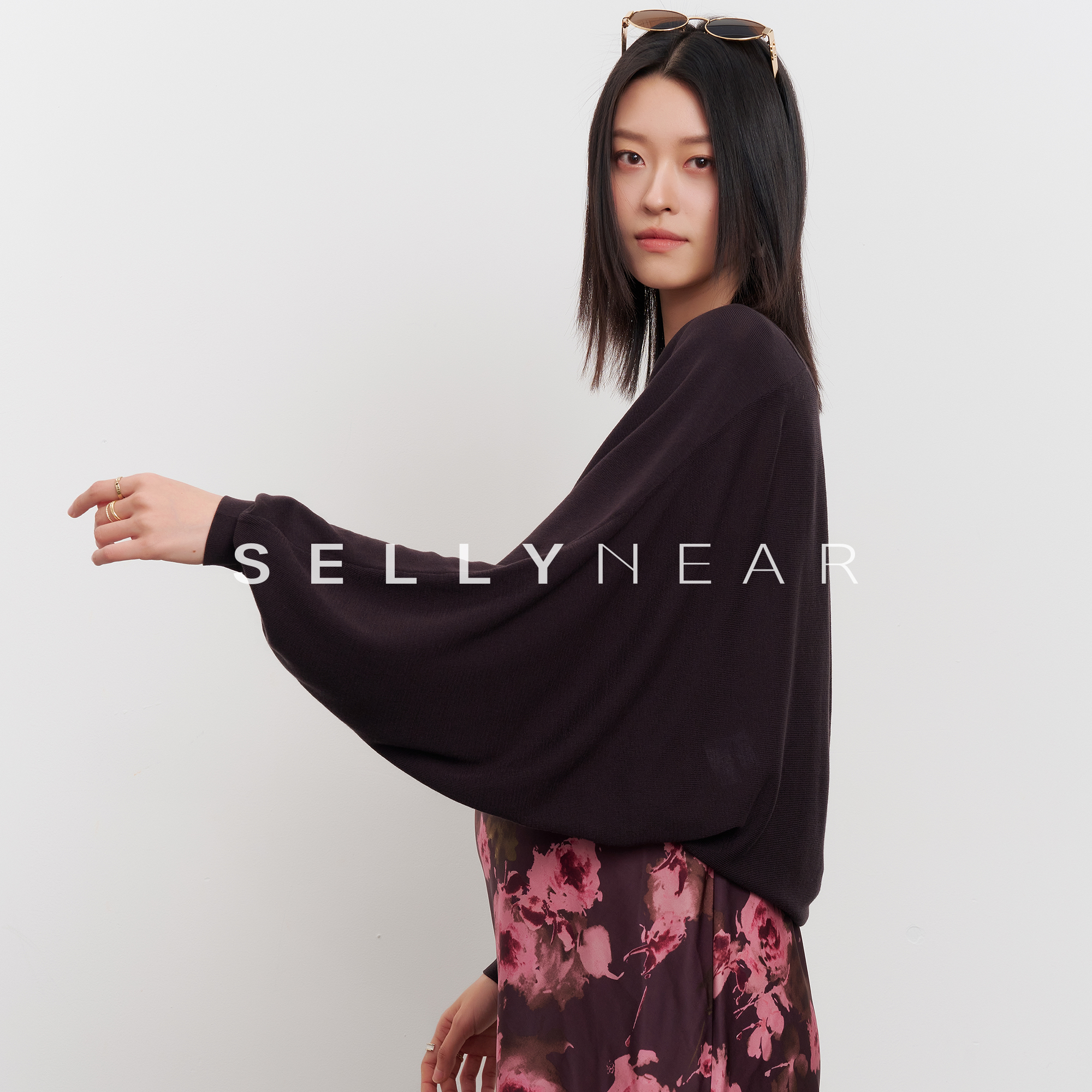 SELLYNEAR孕妇装针织开衫春秋新款天丝慵懒宽松防晒针织上衣外套