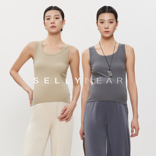 SELLYNEAR孕妇背心外穿春夏季新款时尚修身简约孕期打底吊带内搭