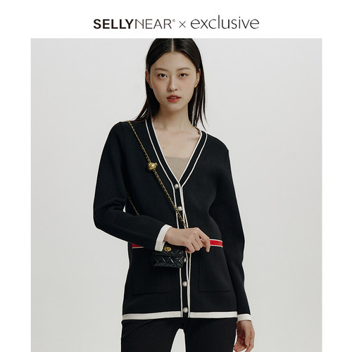 SELLYNEAR经典小香风开衫外套