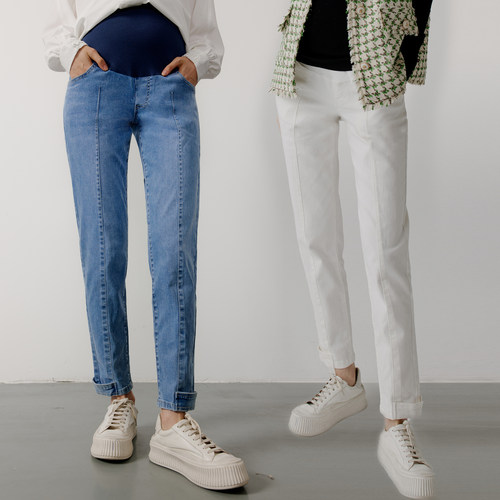 SELLYNEAR时尚脚口可调节锥形裤