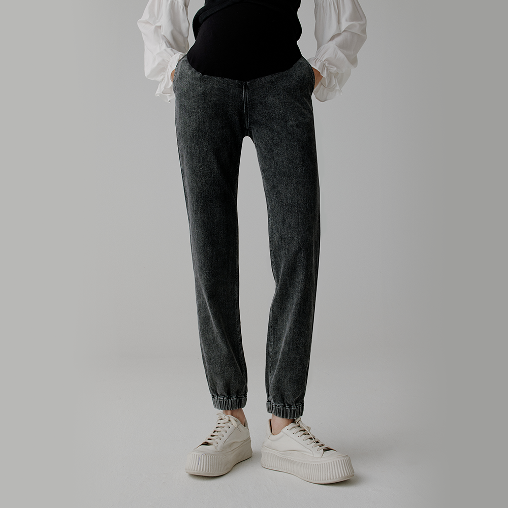 SELLYNEAR通勤简约九分萝卜裤