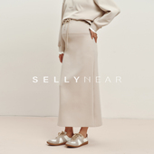 时尚 SELLYNEAR孕妇半身裙春装 2026新款 宽松系带抽绳孕期短裙半裙