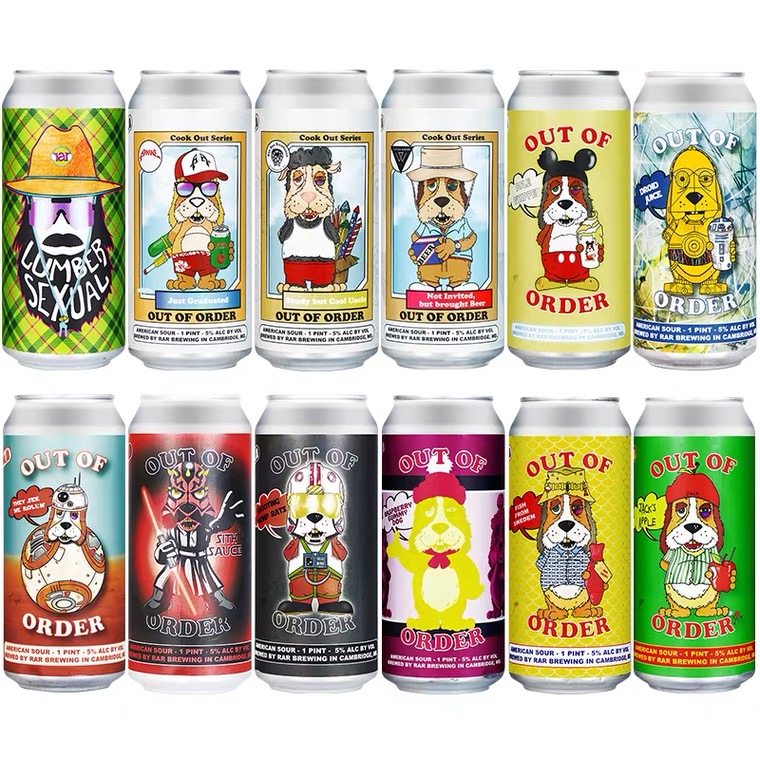 美国艾尔复兴无序小地洞怪蜀黍杜乐之争果泥精酿啤酒6罐组合