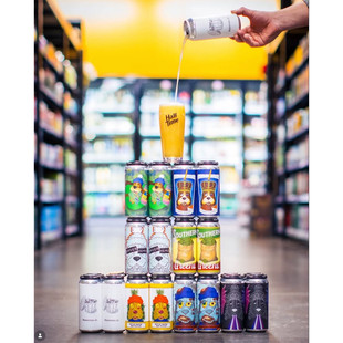 新到货美国艾尔复兴蒙娜丽汪赶海人旧版卡车浑浊IPA果泥啤酒