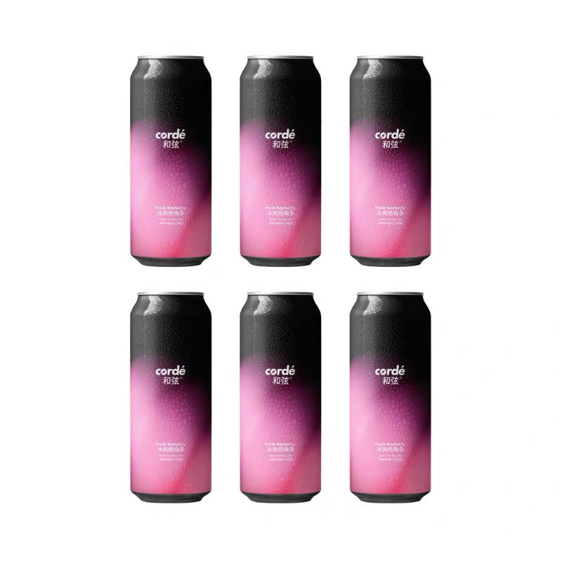 和弦精酿corde冰爽杨梅多原萃绿茶酸艾尔啤酒500ml6罐