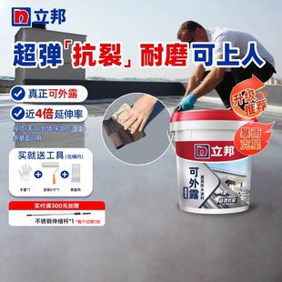 立邦天面灰屋顶补漏可外露屋面防水涂料高弹性裂缝耐晒自刷旗舰店