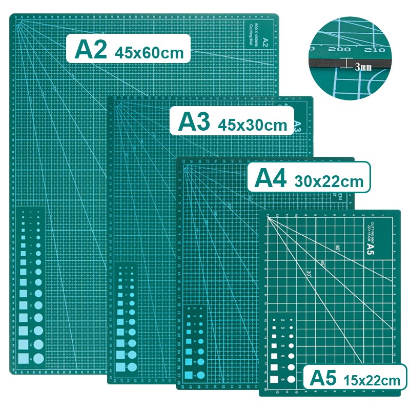 加厚切割垫版A3A4A2手工大号裁剪绘画垫模型桌垫板自愈式雕刻垫板