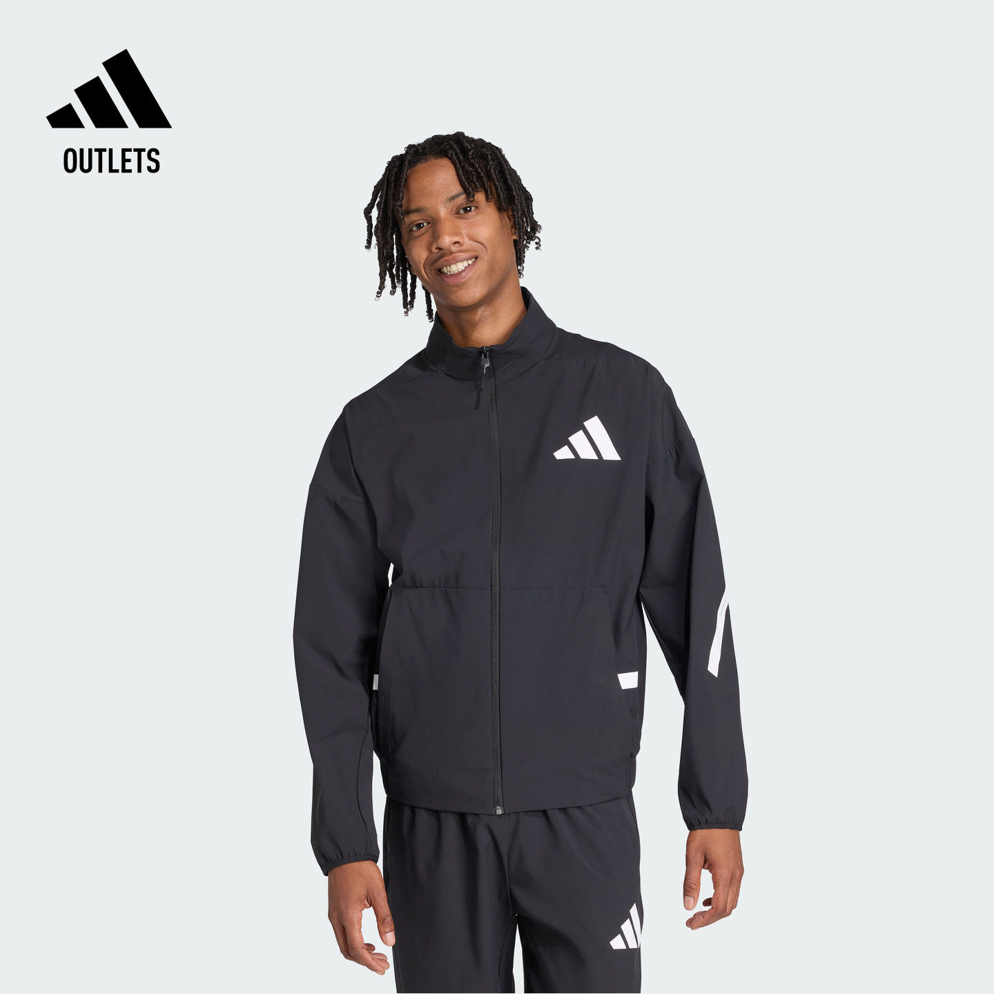 ADIDAS ZNE系列黑标制服凉感防晒UPF50+防晒衣外套男阿迪达斯