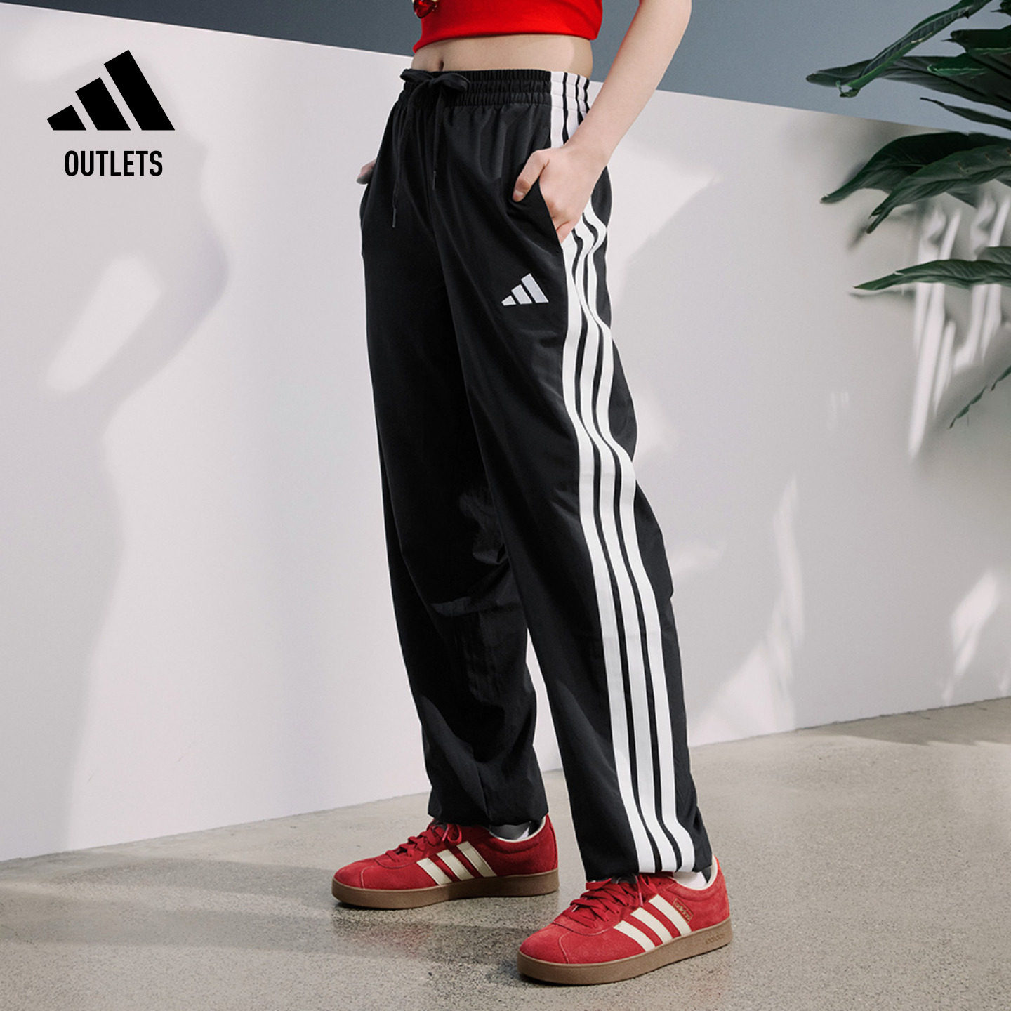 速干情侣款休闲束脚运动裤男女adidas阿迪达斯官方outlets轻运动