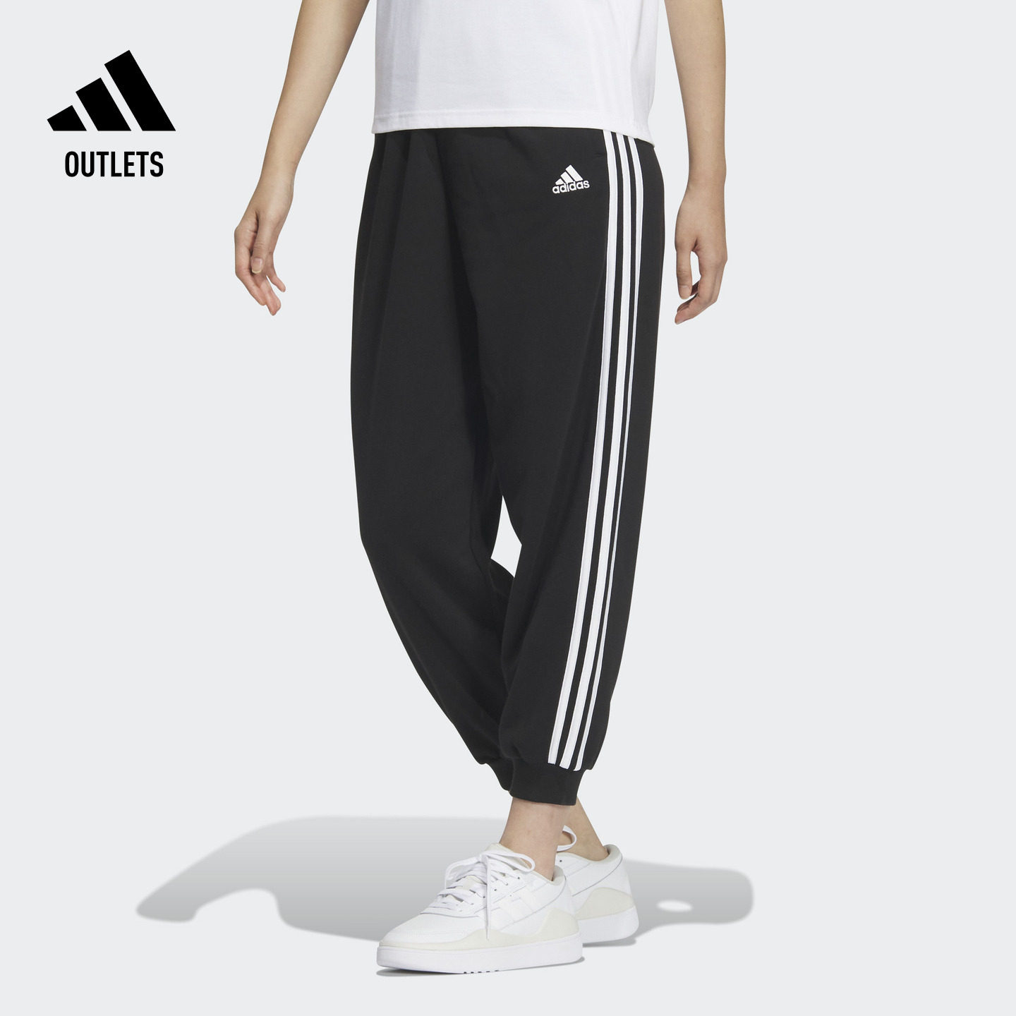 休闲舒适束脚运动裤女装adidas阿迪达斯官方outlets轻运动JI6994