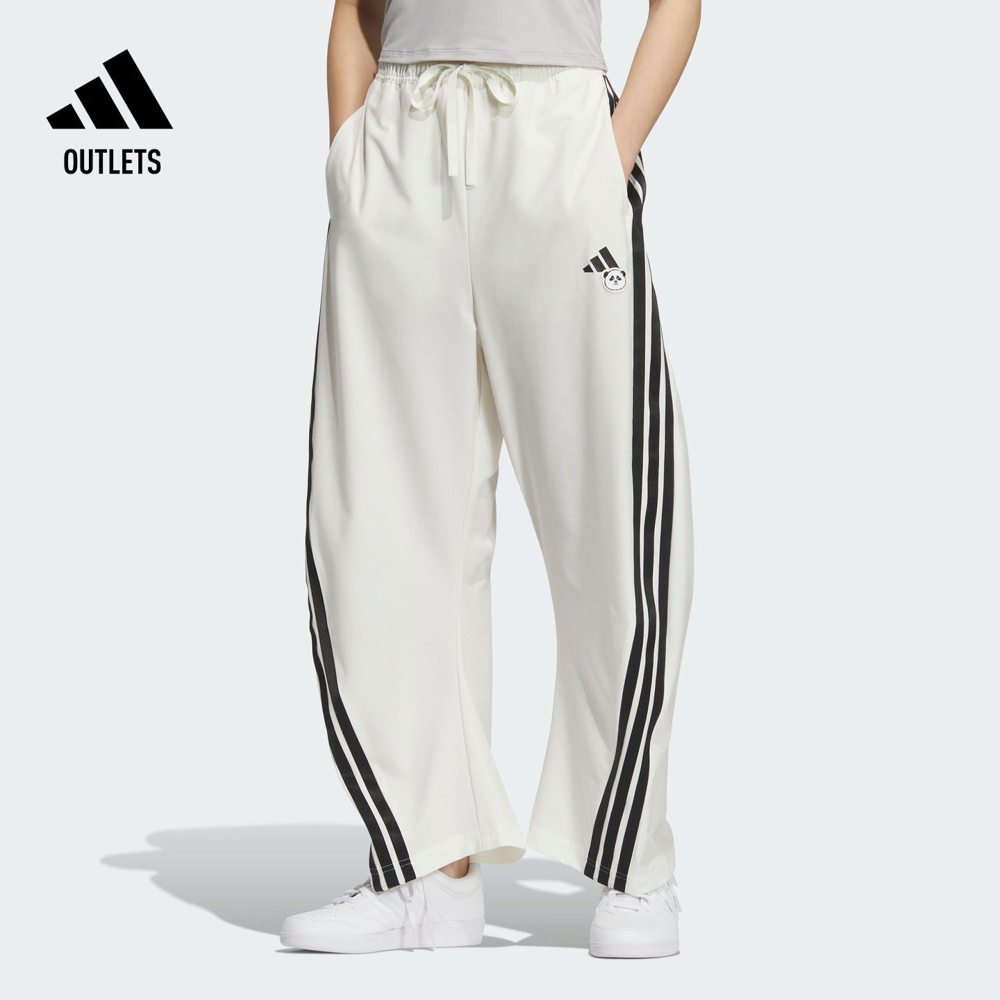 速干凉爽印花运动裤香蕉裤女装adidas阿迪达斯官方outlets轻运动