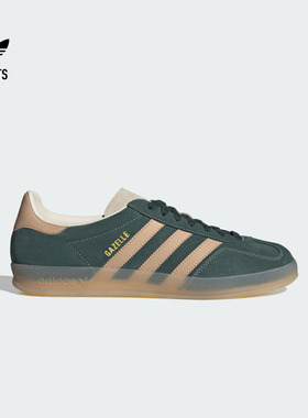 T头鞋 GAZELLE INDOOR复古板鞋德训鞋男女adidas阿迪达斯三叶草