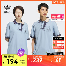 男女夏季 运动短袖 adidas阿迪达斯三叶草 POLO衫 NAGABA联名情侣款