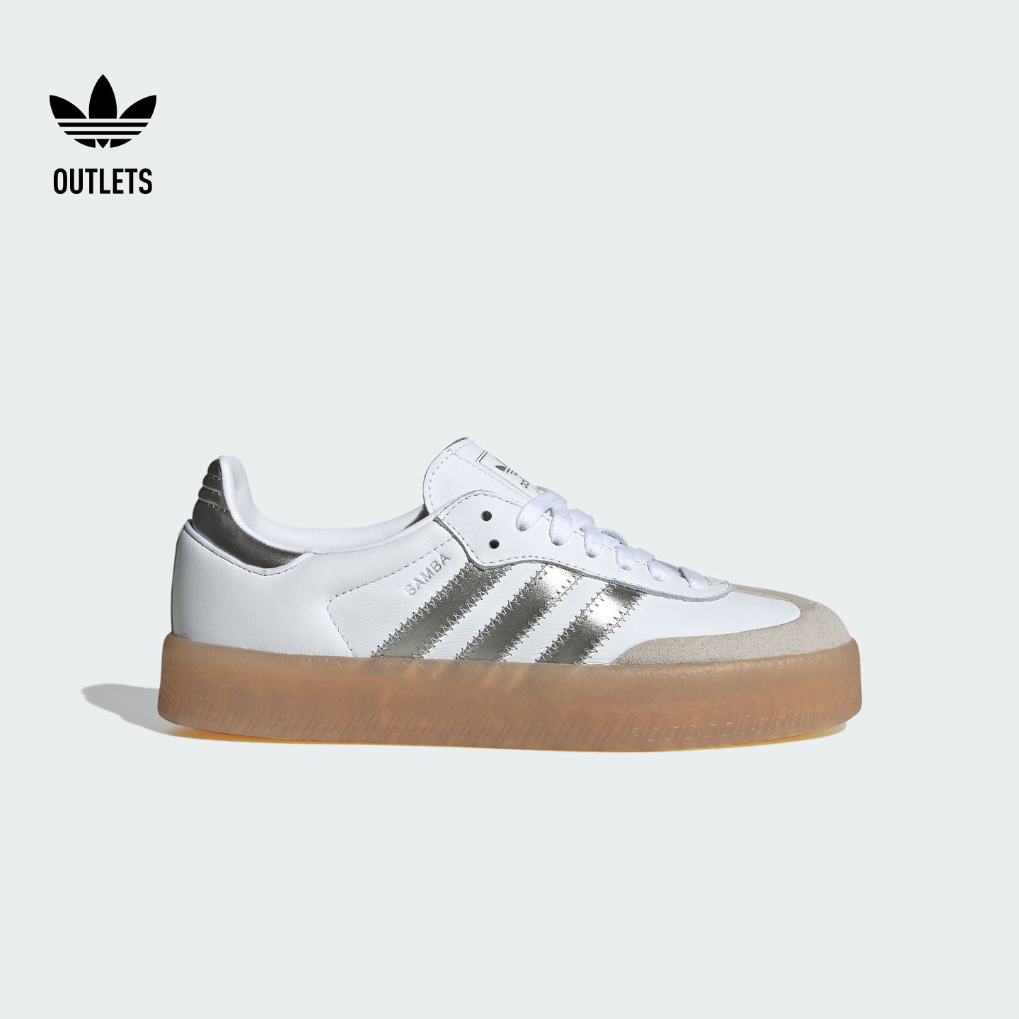 「T头鞋」SAMBAE W经典时尚厚底增高板鞋女adidas阿迪达斯三叶草,运动鞋new,板鞋,淘宝优惠券,粉丝福利购,淘宝优惠卷