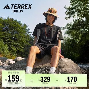 户外登山圆领短袖 夏季 adidas阿迪达斯官方outlets TERREX T恤男装