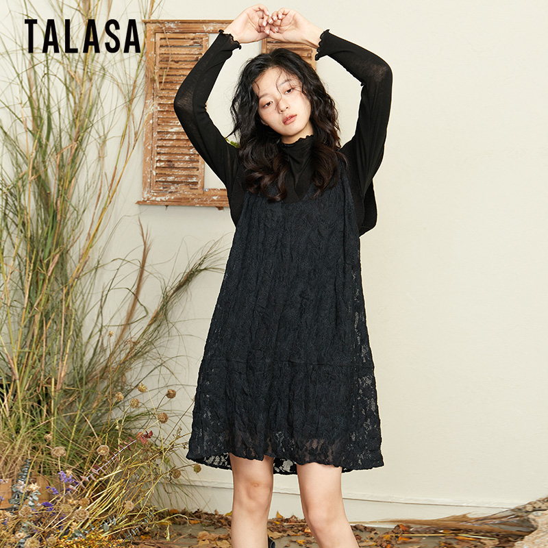 TALASA两件套连衣裙羊毛针织裙