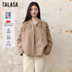 TALASA3M新雪丽棉棉服女2025年冬新款 宽松面包服设计复古刺绣百搭