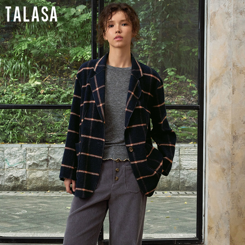 一粒扣修身休闲西装TALASA羊毛