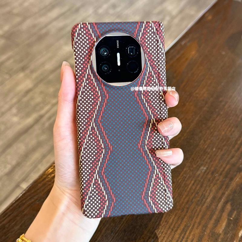 双中轴碳纤维纹适用华为mateX6手机壳新款X3/X5典藏版Fold3pro赤